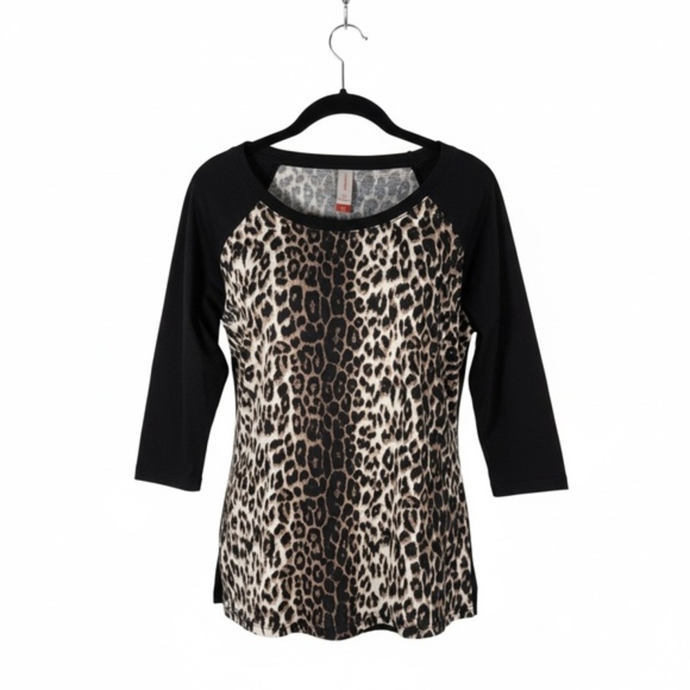 No Boundaries Leopard Print Long Sleeve Top